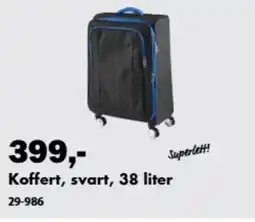 Biltema Koffert, svart, tilbud