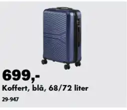 Biltema Koffert, blå tilbud