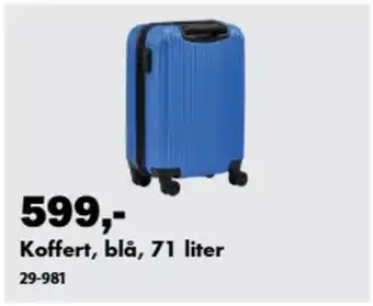 Koffert, blå