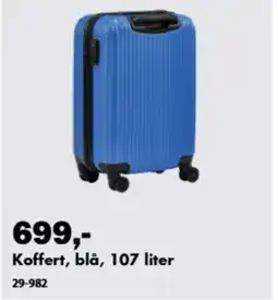 Biltema Koffert, blå tilbud