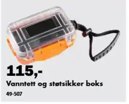 Biltema Vanntett og støtsikker boks tilbud