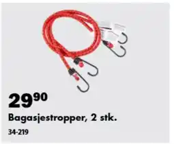 Biltema Bagasjestropper, 2 stk. tilbud