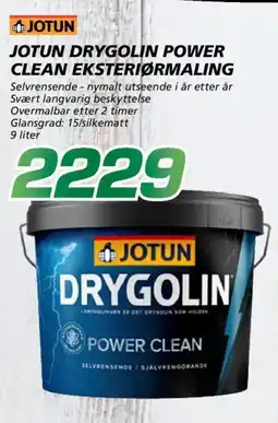 Coop Byggmix Jotun Drygolin power clean eksteriørmaling tilbud