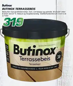 Coop Byggmix Butinox terrassebeis tilbud