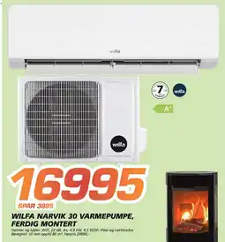 Coop Byggmix Wilfa narvik 30 varmepumpe, ferdig montert tilbud