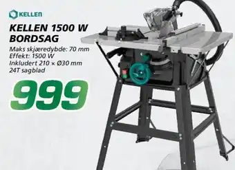 Coop Byggmix Kellen 1500 w bordsag tilbud