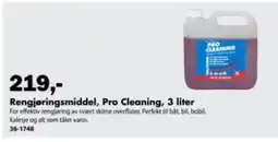Biltema Rengjøringsmiddel, Pro Cleaning tilbud