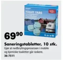 Biltema Saneringstabletter tilbud