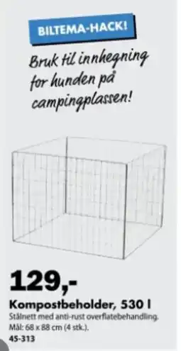 Biltema Kompostbeholder tilbud