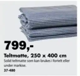 Biltema Teltmatte tilbud