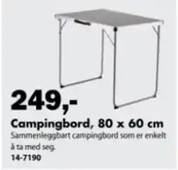 Biltema Campingbord tilbud