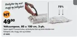 Biltema Vakuumpose, 80 x 100 cm, 2-pk. tilbud
