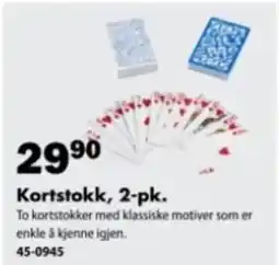 Biltema Kortstokk, 2-pk. tilbud