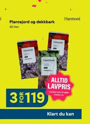 Plantejord og dekkbark