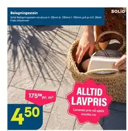Maxbo Belegningsstein tilbud