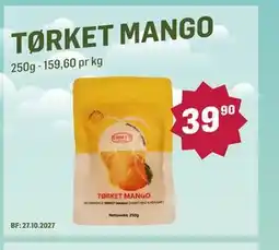 Holdbart TØRKET MANGO tilbud