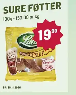 Holdbart SURE FØTTER tilbud