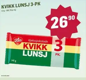 Holdbart KVIKK LUNSJ 3-PK tilbud