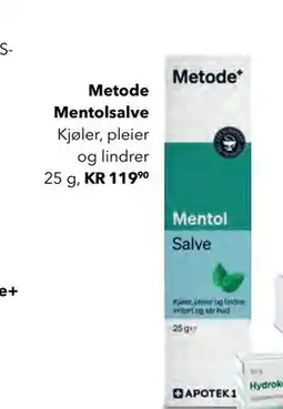 Apotek 1 Metode Mentolsalve tilbud
