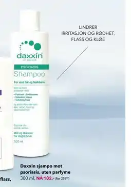 Apotek 1 Daxxin sjampo mot psoriasis, uten parfyme tilbud