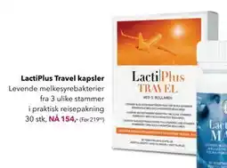 Apotek 1 LactiPlus Travel kapsler tilbud