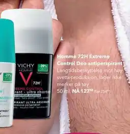 Apotek 1 Homme 72H Extreme Control Deo antiperspirant tilbud