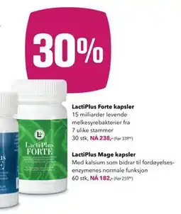 Apotek 1 LactiPlus Forte kapsler tilbud