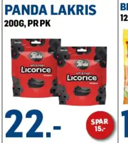 Price Lagerbutikk Panda lakris tilbud