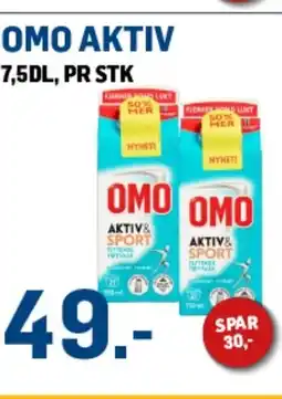 Price Lagerbutikk Omo aktiv tilbud