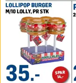 Price Lagerbutikk Lollipop burger tilbud