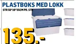 Price Lagerbutikk Plastboks med lokk tilbud