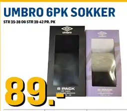 Price Lagerbutikk Umbro 6pk sokker tilbud