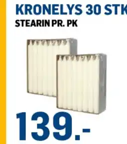 Price Lagerbutikk Kronelys 30 stk tilbud