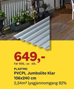 Bygger'n Plastmo pvcpl jumbolite klar tilbud