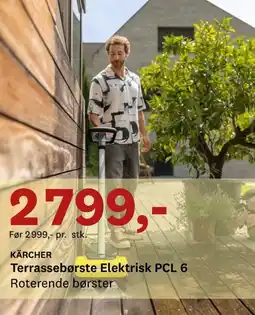 Bygger'n Kärcher terrassebørste elektrisk pcl 6 tilbud