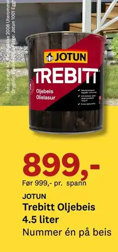 Bygger'n JOTUN Trebitt Oljebeis tilbud