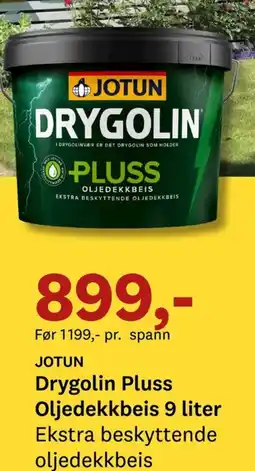 Bygger'n JOTUN Drygolin Pluss Oljedekkbeis tilbud