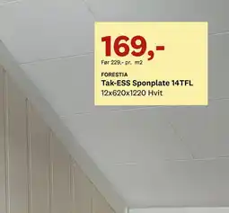 Bygger'n FORESTIA Tak-ESS Sponplate 14TFL tilbud