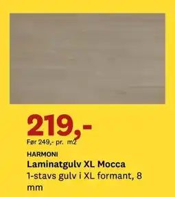Bygger'n Harmoni laminatgulv xl mocca tilbud