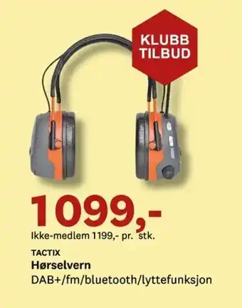 Bygger'n TACTIX Hørselvern tilbud
