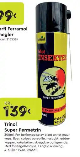 Mekk Trinol Super Permetrin tilbud
