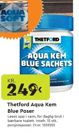 Mekk Thetford Aqua Kem Blue Poser tilbud