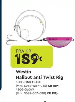 Mekk Westin Halibut anti Twist Rig tilbud