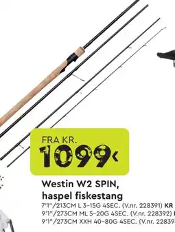 Mekk Westin W2 SPIN, haspel fiskestang tilbud