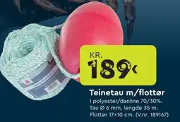 Mekk Teinetau m/flottør tilbud
