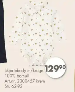 Sparkjøp Skjortebody m/krage tilbud