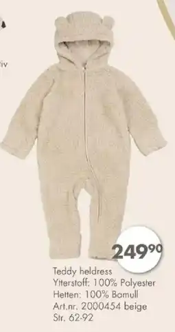 Sparkjøp Teddy heldress tilbud