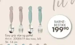 Sparkjøp Easy grip skje og gaffel tilbud