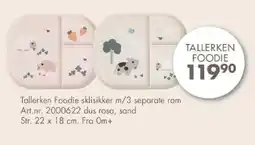 Sparkjøp Tallerken Foodie sklisikker m/3 separate rom tilbud