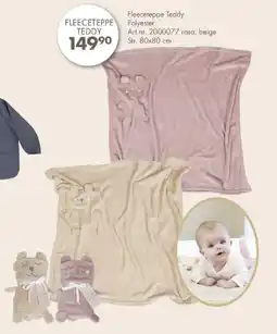 Sparkjøp Fleeceteppe Teddy Polyester tilbud